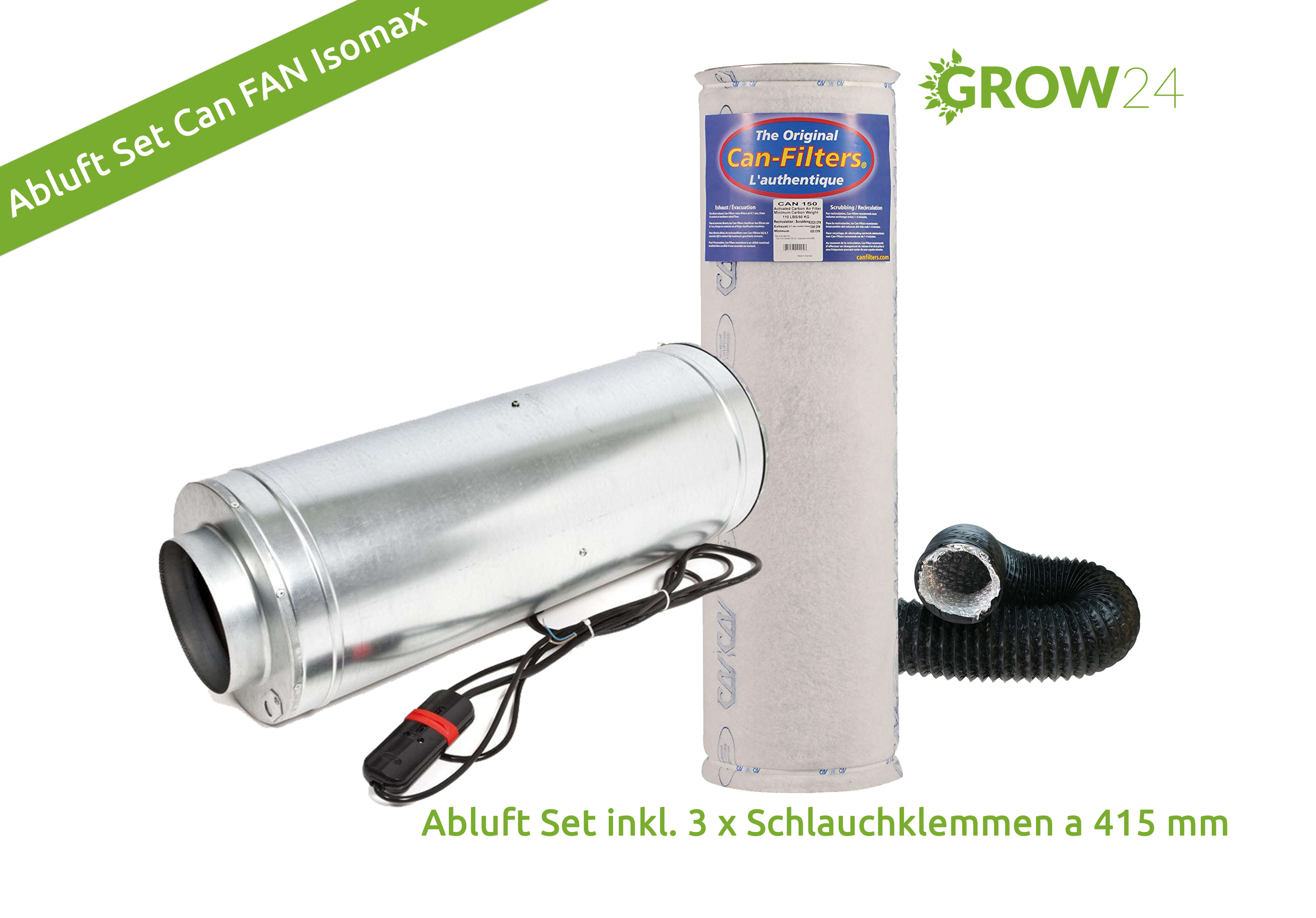 Abluft-Set-Can-Fan-Isomax-2310-industrie Abluft-Set Can Fan Isomax Silent 2310 cbm Industrie