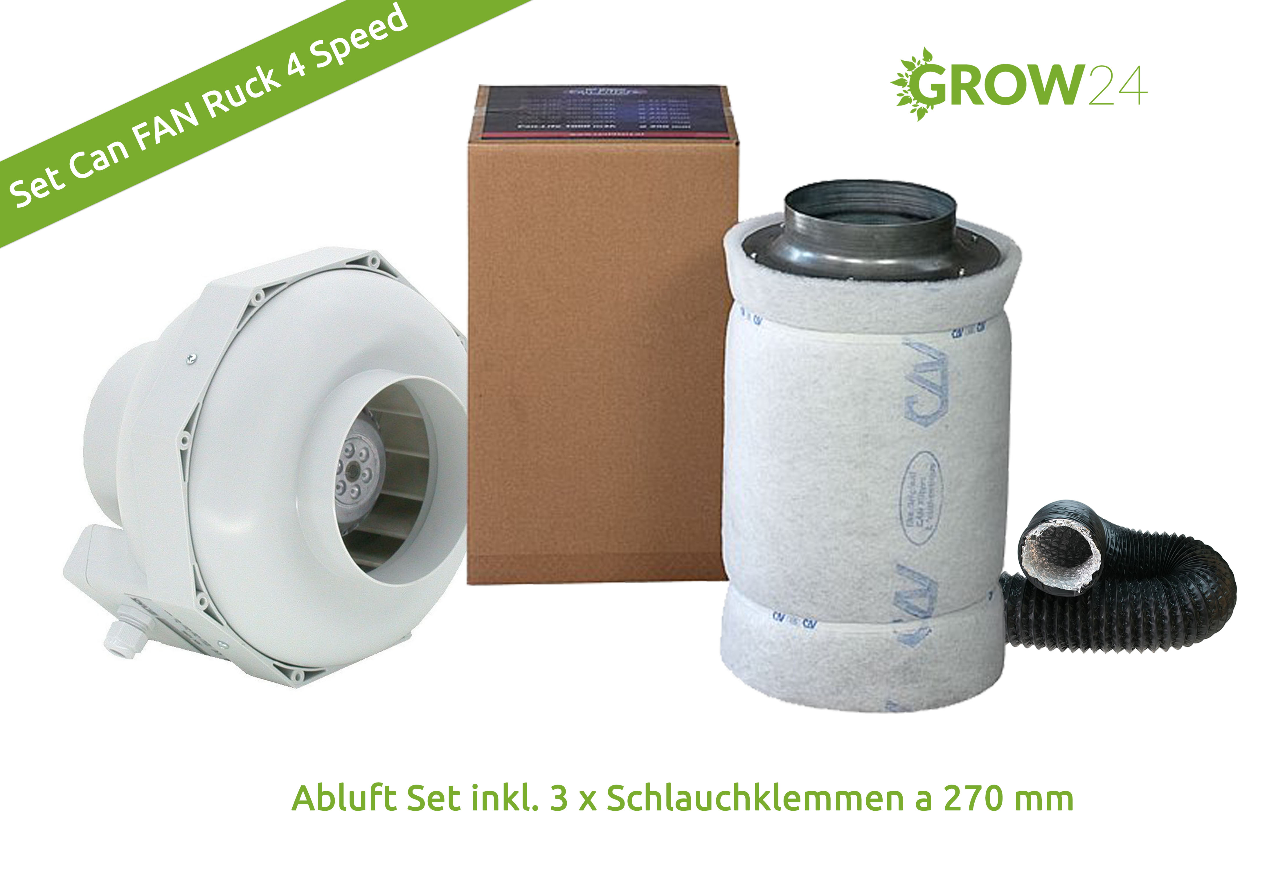 Abluft-Set-Can-FAN-RK-4-speed-840cbm-h-250mm Abluft-Set Can FAN RK 4 speed 830cbm/h ø200mm
