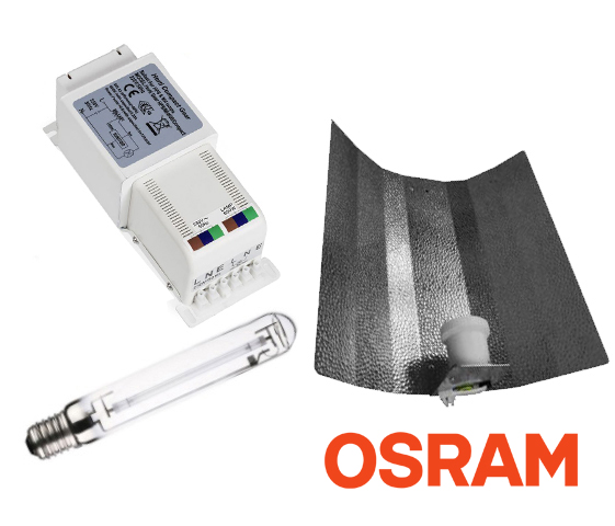 horti-compact-hammerschlag-osram Horti Gear 400W + Osram Nav-T + Hammerschlagreflektor