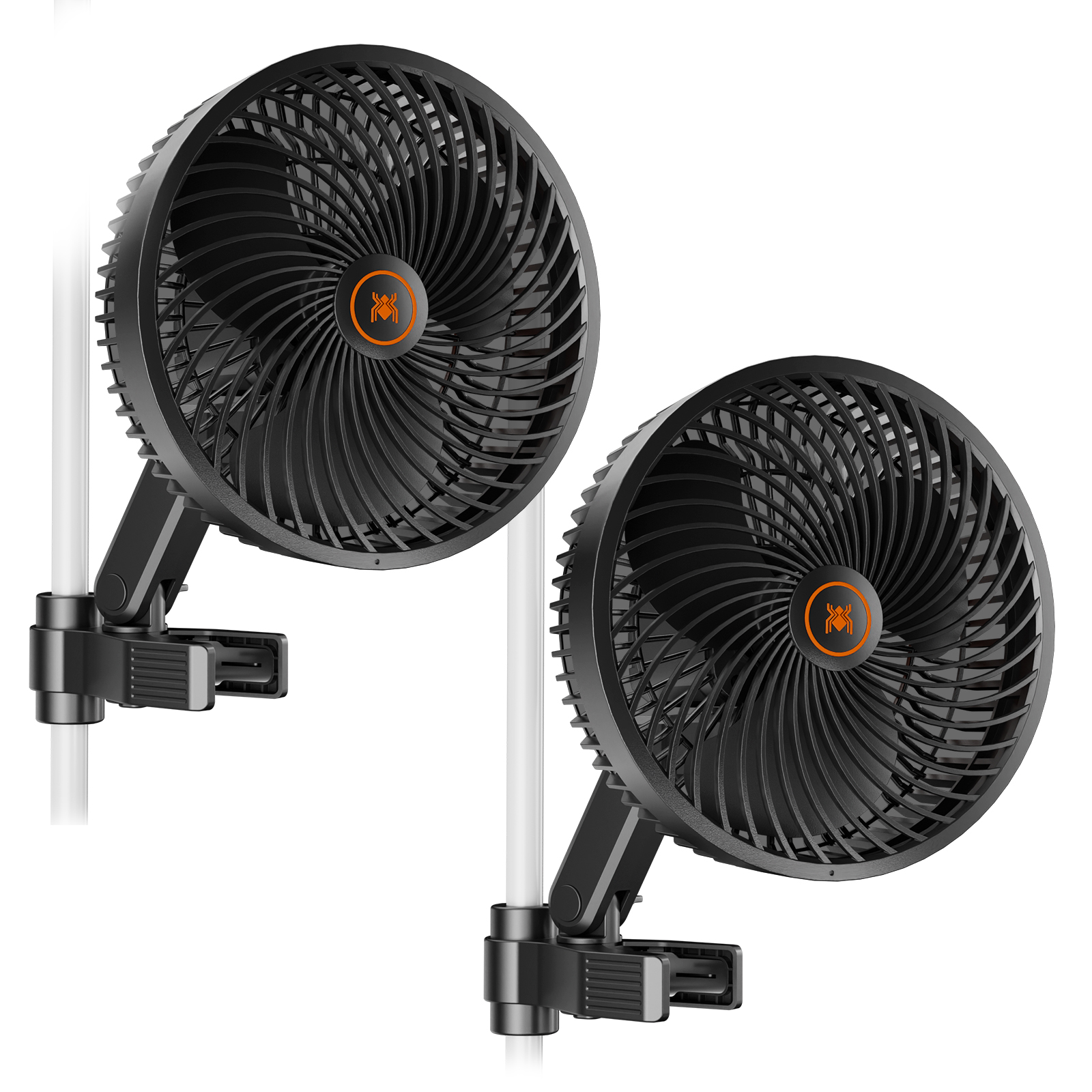 Spider Farmer 6 Zoll Grow Tent Clip Fan – 2er-Set mit EC-Motor